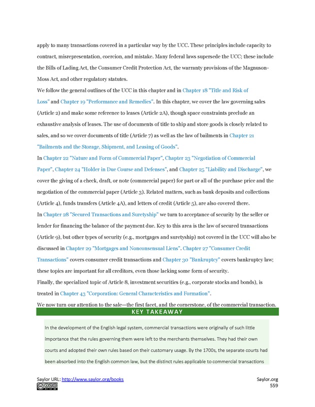 Business Law and the Legal Environment - Page 559